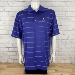 FootJoy Shirt Mens Large Polo Short Sleeve Purple Golfing The Fox Club Palm City